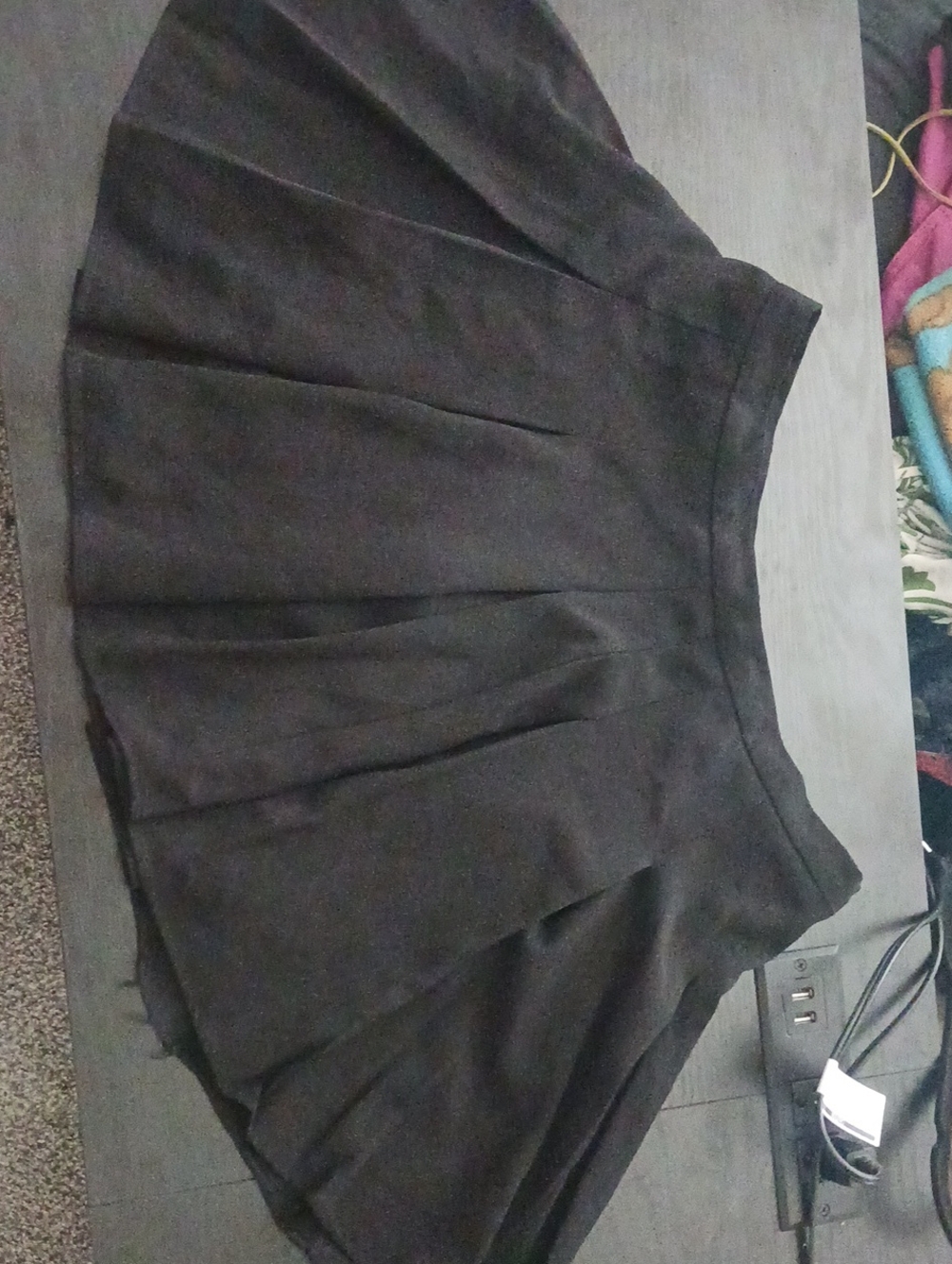 Windsor Black Pleated Women's Skater Skirt